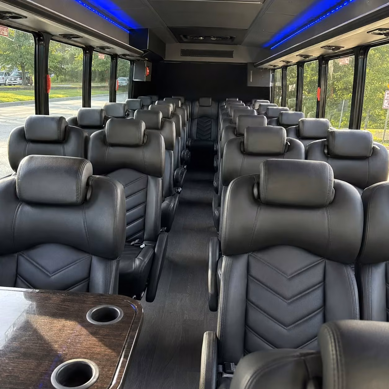 30 passenger minibus inside