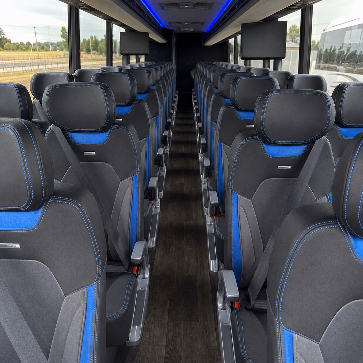 richmond 56 passenger charter bus rental